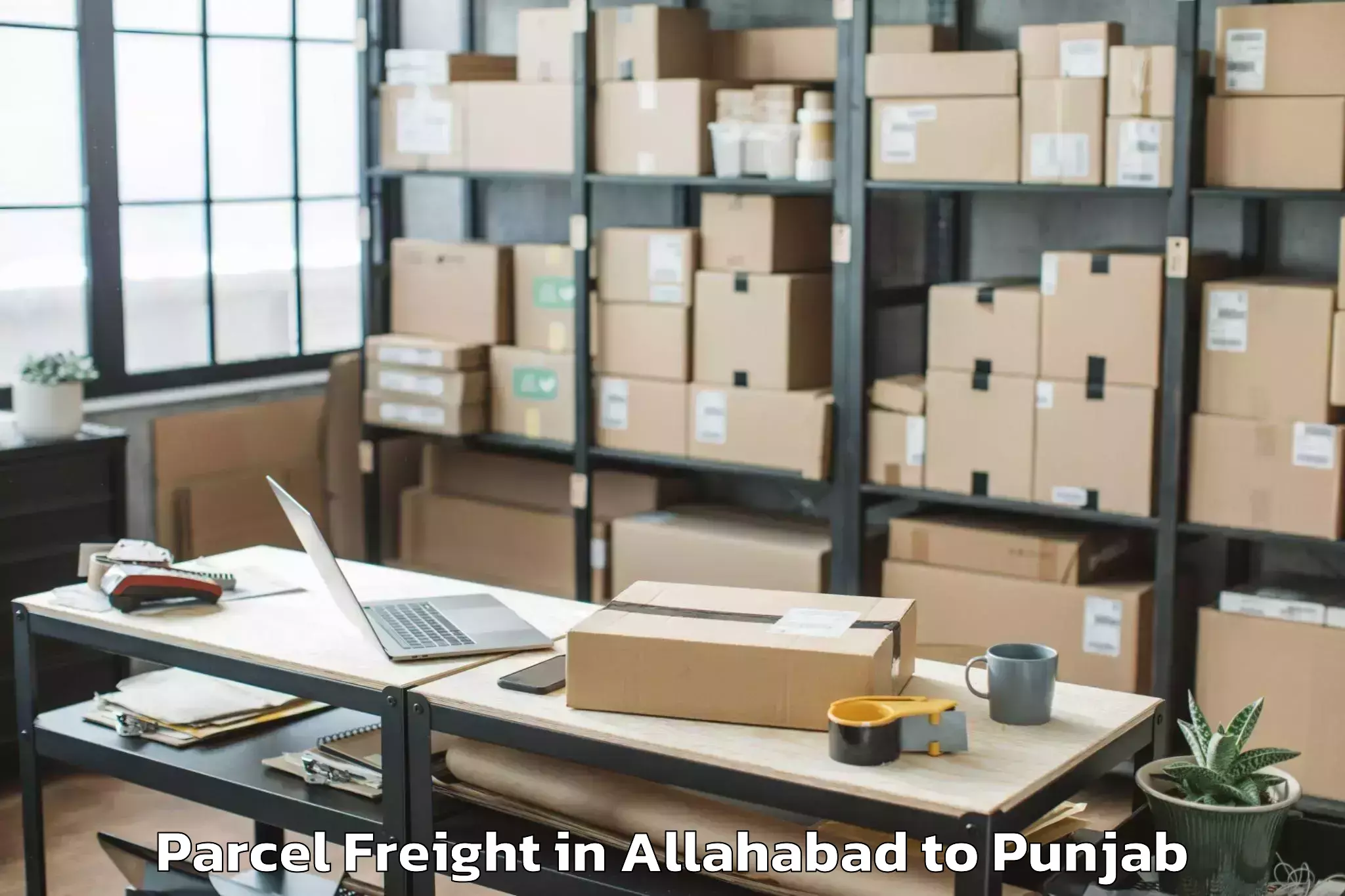 Reliable Allahabad to Sri Guru Ram Das University Of Parcel Freight